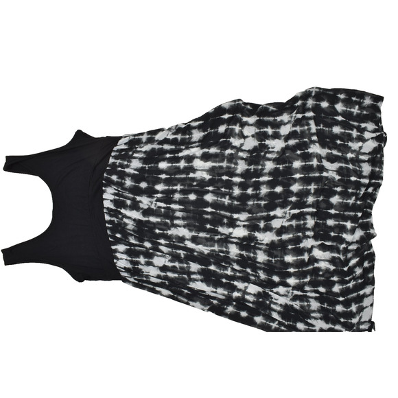 NEW Torrid Black White Tie-Dye Tank Maxi Dress Plus Size 3 NWT Tank Maxi Tiedye - Picture 1 of 8